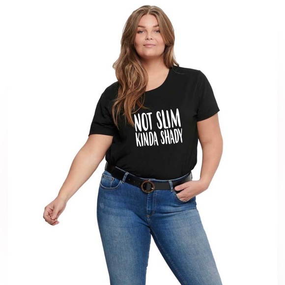 Not slim Kinda shady woman’s funny Tshirt - Picture 3 of 3